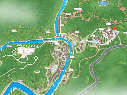 盘县结合景区手绘地图智慧导览和720全景技术，可以让景区更加“动”起来，为游客提供更加身临其境的导览体验。